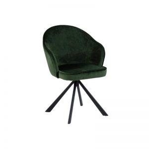 Krėsliukas MITZIE 58x57x82h smaragdo žalios spalvos