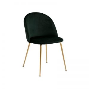 Kėdė RETRO 50x54x81h sodriai žalias aksomas