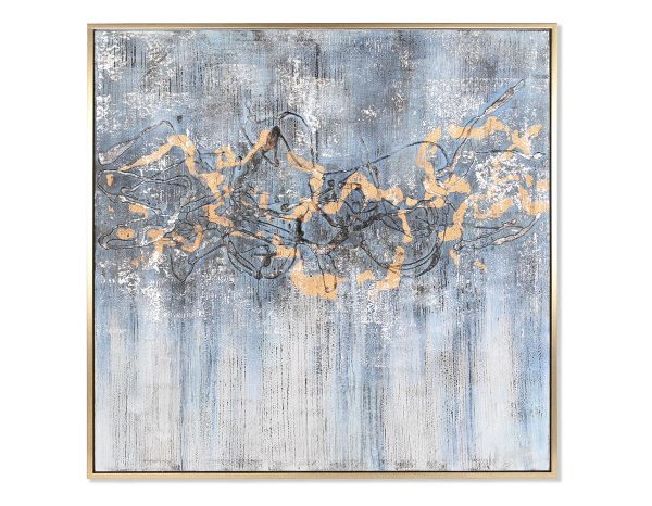 Paveikslas ABSTRACT 131x131 melsvas