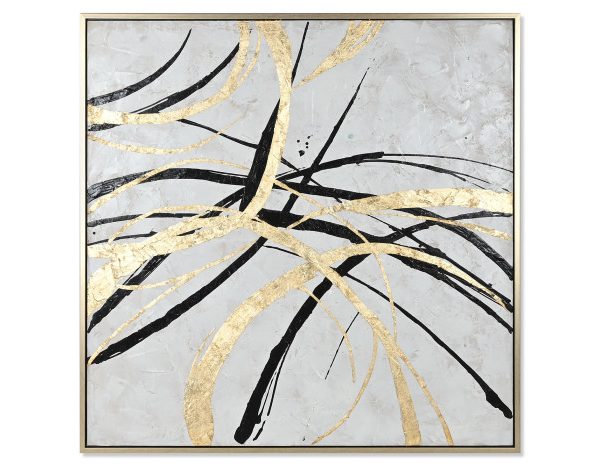 Paveikslas ABSTRACT 131x131 aukso