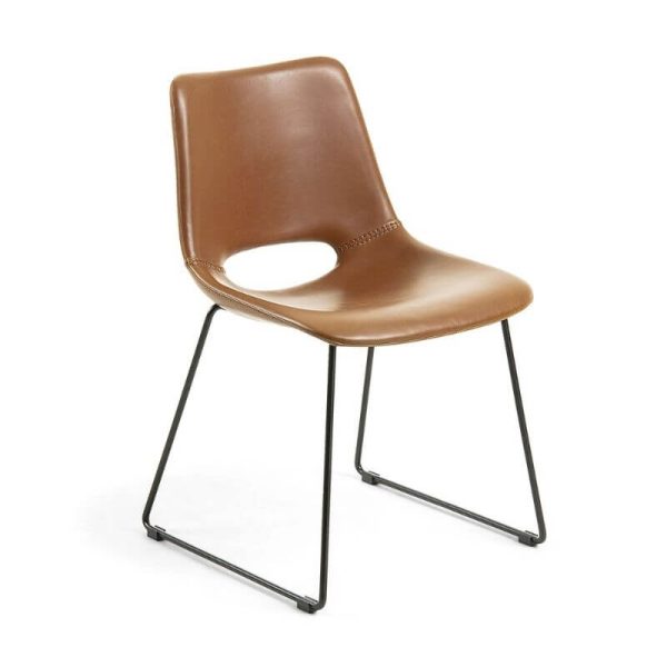 Kėdė ZIGGY 49x55x79h konjako ruda