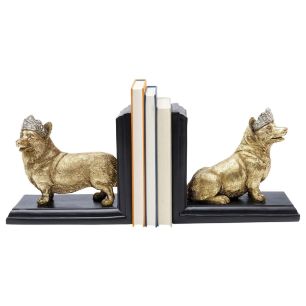 Knygų laikiklis CORGI auksinis