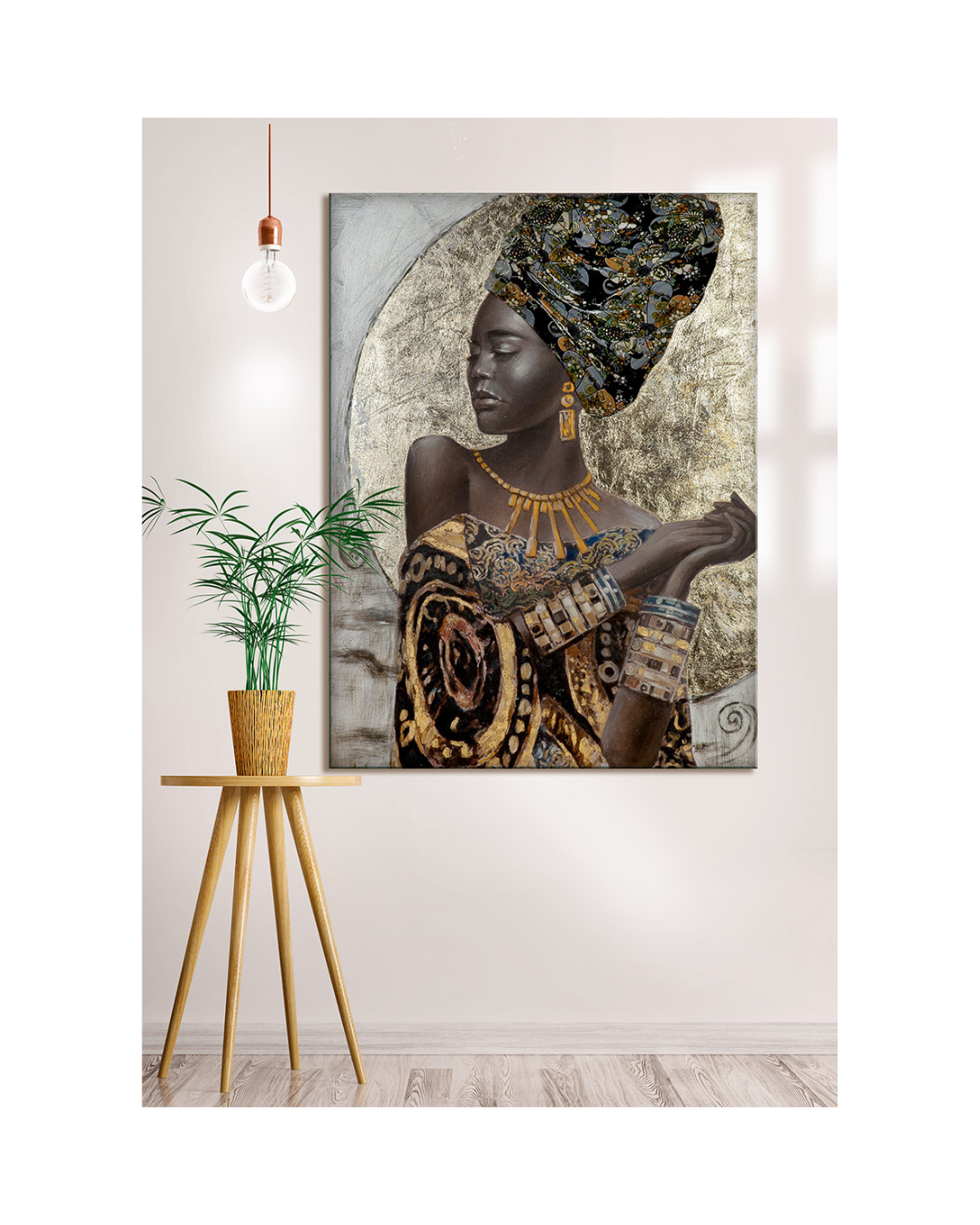 Paveikslas AFRICAN LADY 90x120 rudas - Image 2