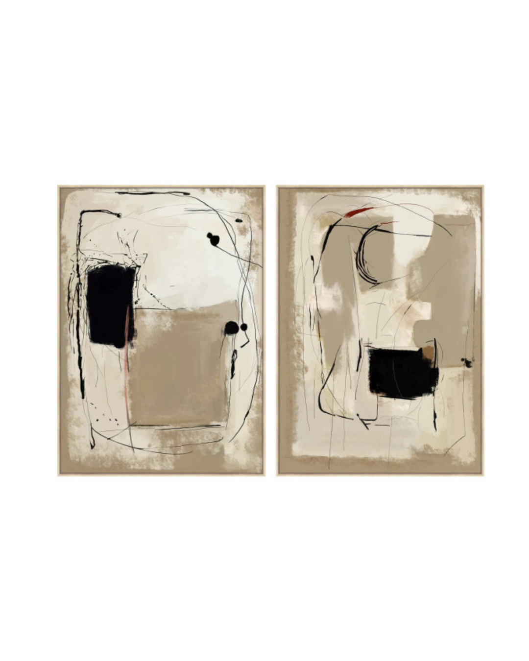 Paveikslas ABSTRACT 100x140 rusvas - Image 3