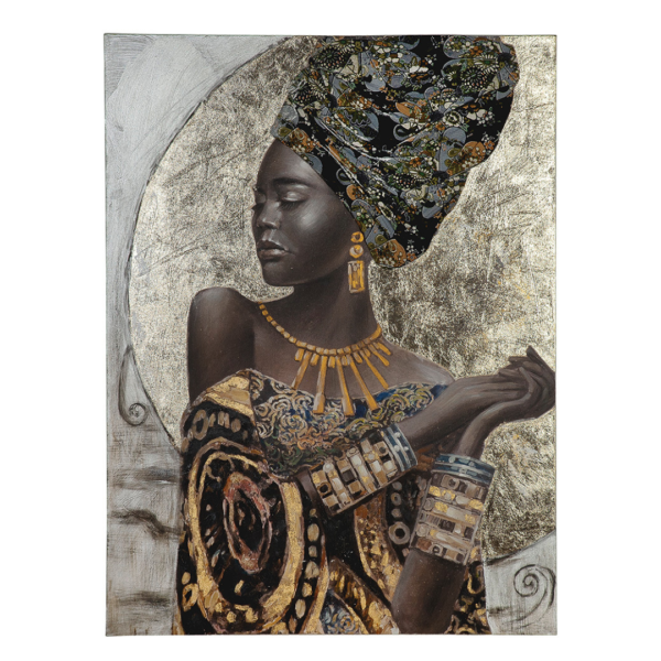 Paveikslas AFRICAN LADY 90x120 rudas