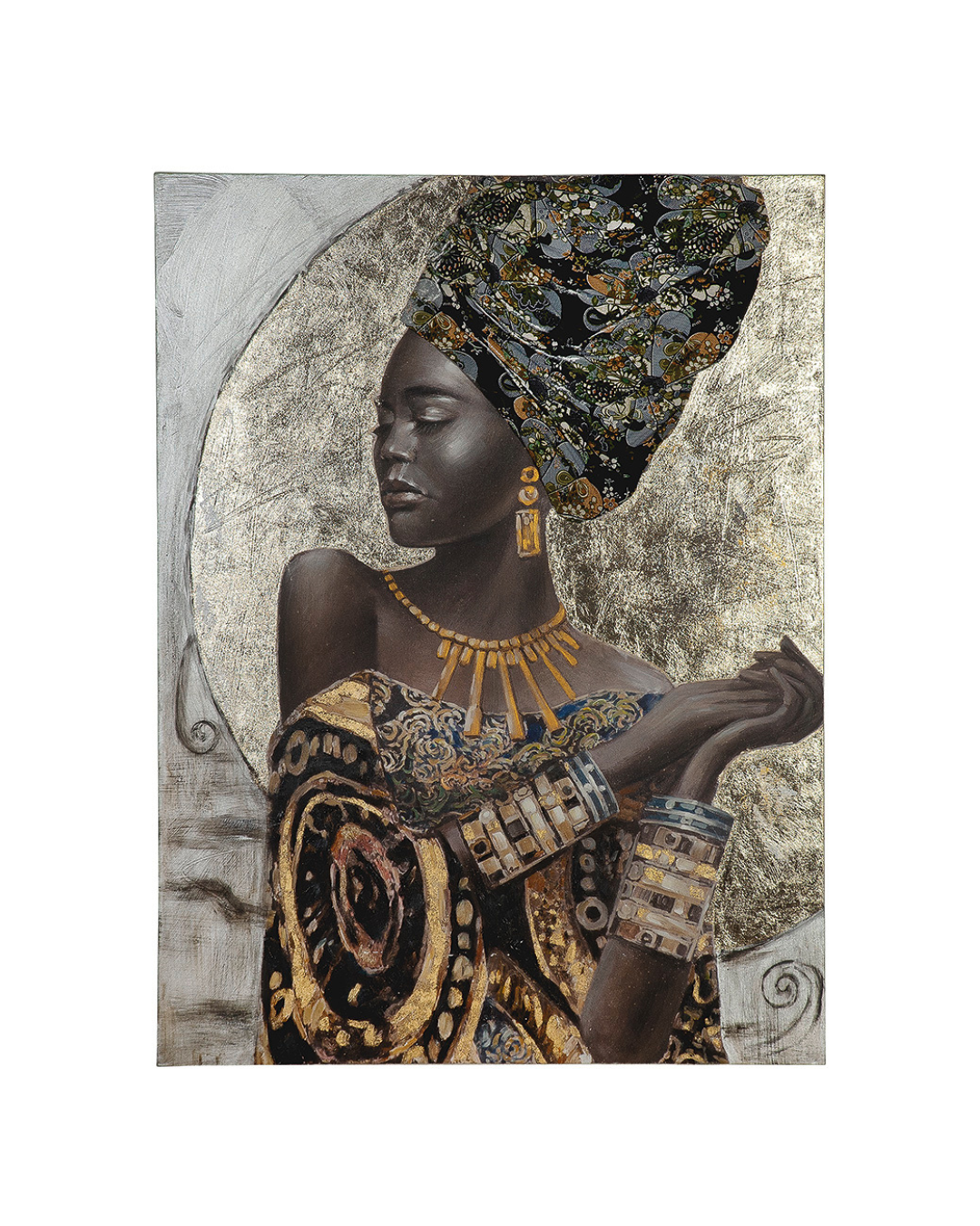 Paveikslas AFRICAN LADY 90x120 rudas