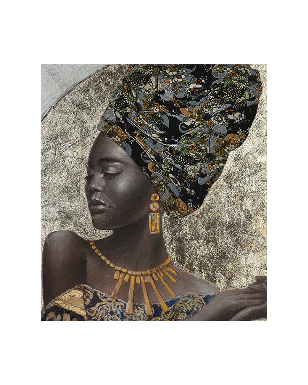 Paveikslas AFRICAN LADY 90x120 rudas - Image 3