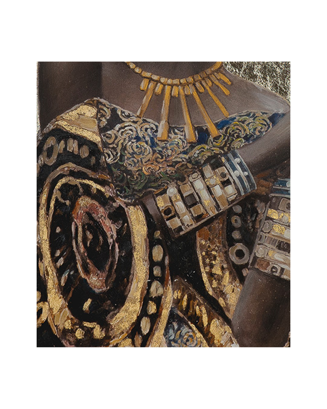 Paveikslas AFRICAN LADY 90x120 rudas - Image 4