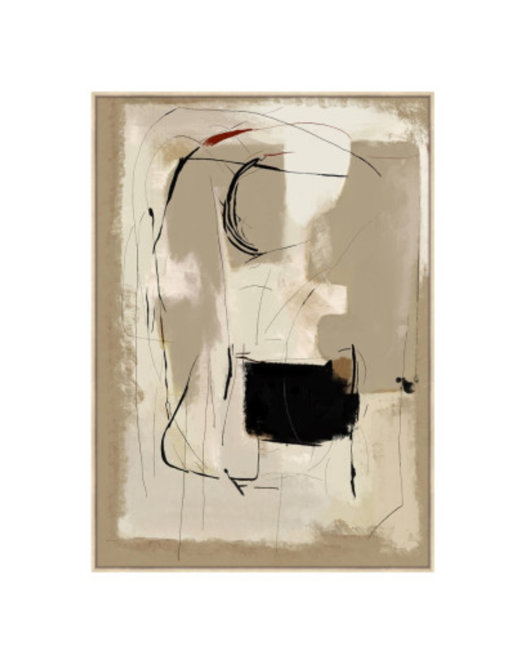 Paveikslas ABSTRACT 100x140 rusvas
