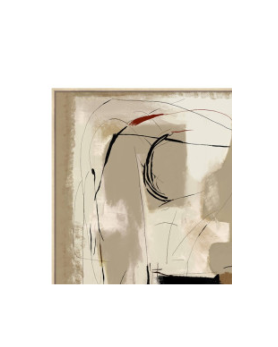 Paveikslas ABSTRACT 100x140 rusvas - Image 2