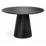 Apvalus stalas IRUNE Ø120 cm juodo medžio