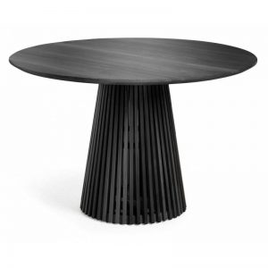 Apvalus stalas IRUNE Ø120 cm juodo medžio