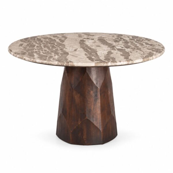 Stalas MARBLE Ø120 rusvas