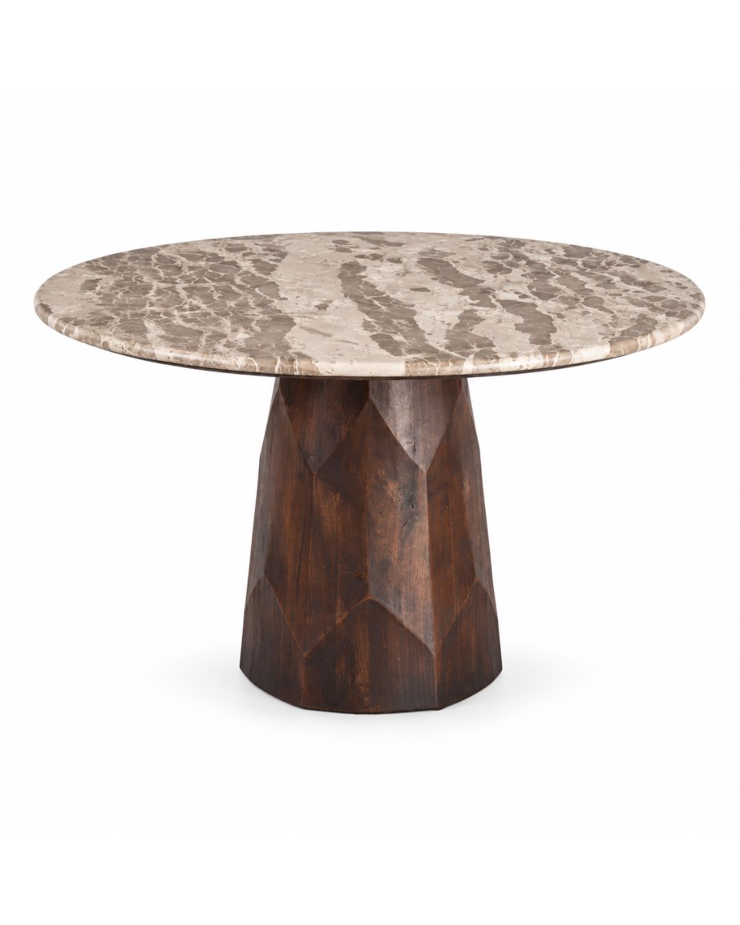 Stalas MARBLE Ø120 rusvas