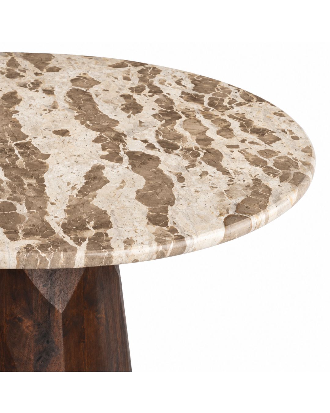 Stalas MARBLE Ø120 rusvas - Image 9