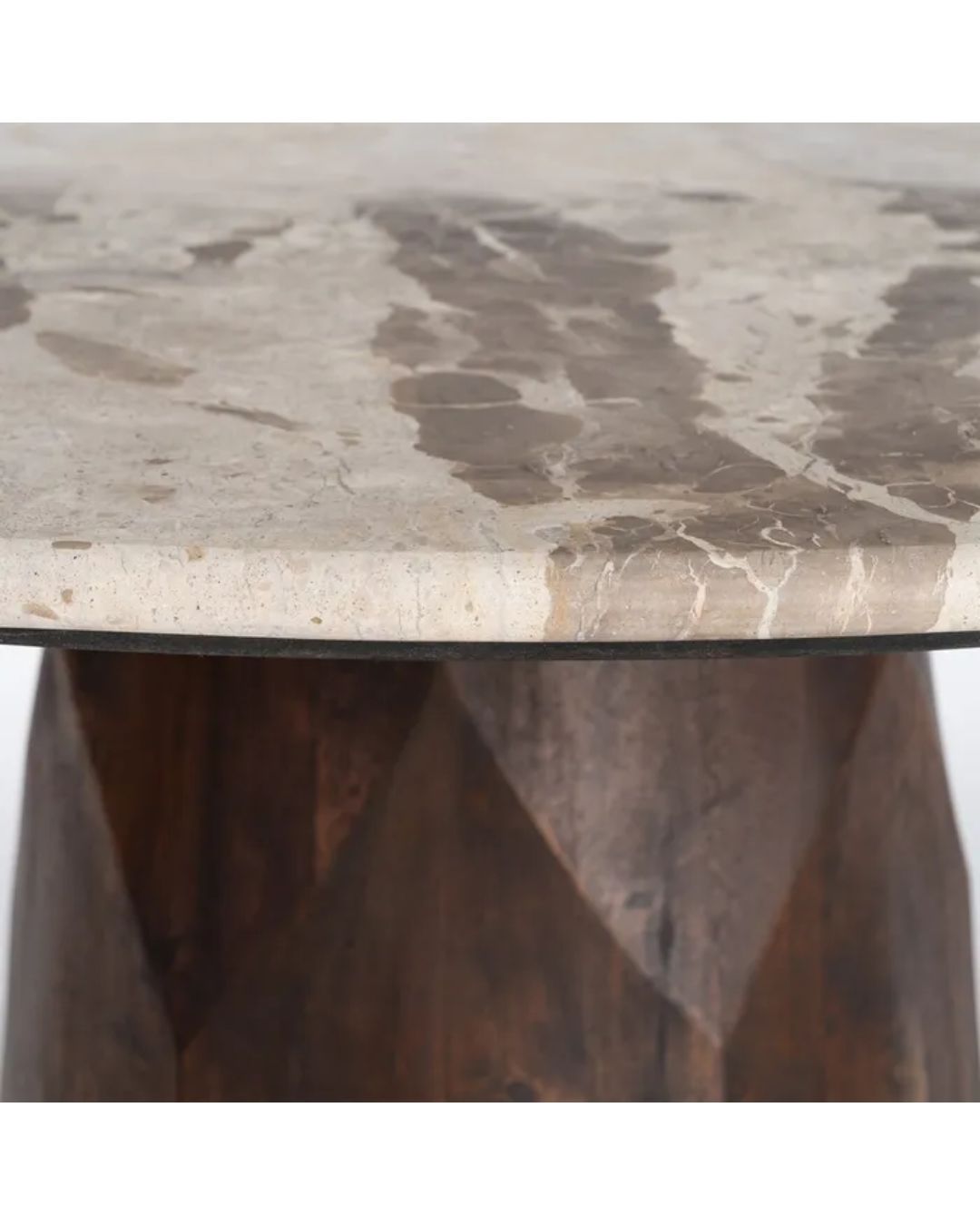 Stalas MARBLE Ø120 rusvas - Image 7