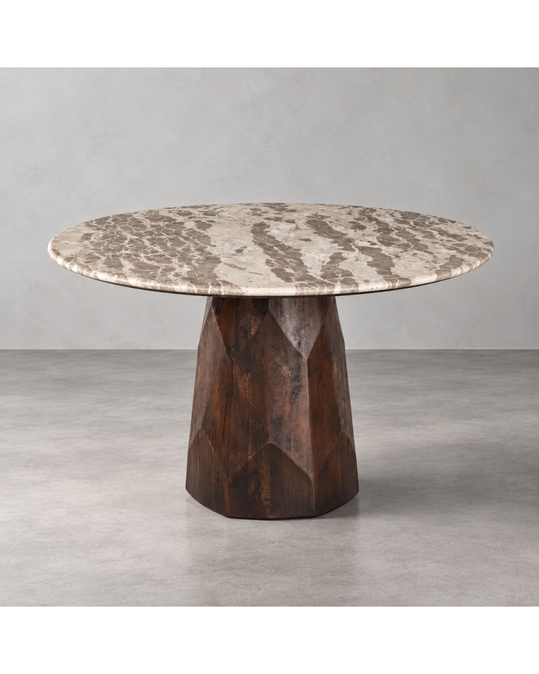 Stalas MARBLE Ø120 rusvas - Image 2