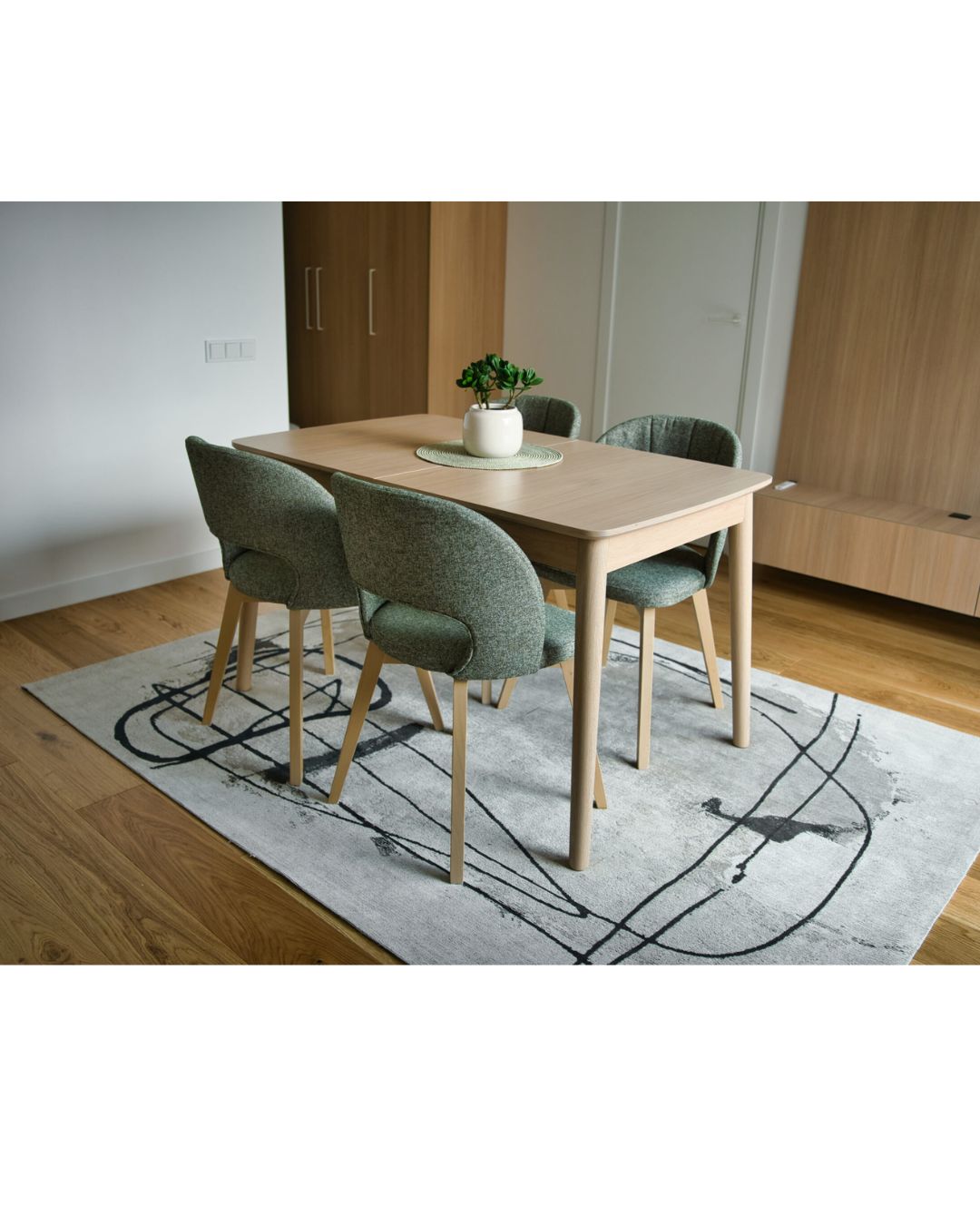 Išskleidžiamas stalas ALPI 130 švelni ąžuolo - Image 3