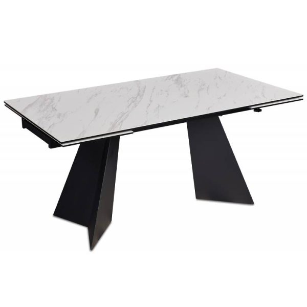 Išskleidžiamas stalas DORIANO 160(240)x90x76h baltas