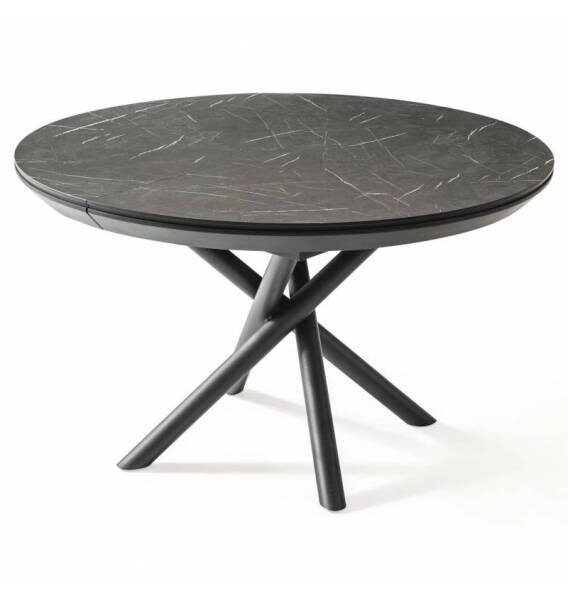Išskleidžiamas stalas OCEAN Ø120 royal marble
