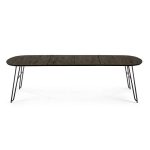Išskleidžiamas stalas NORFORT 170(320)x100x75h juodai pilkas