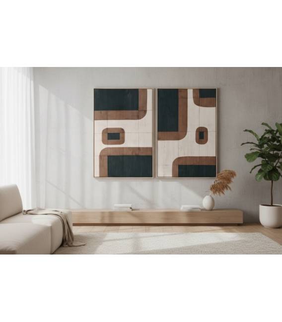 Paveikslas VELVET 83x123 rusvas - Image 2