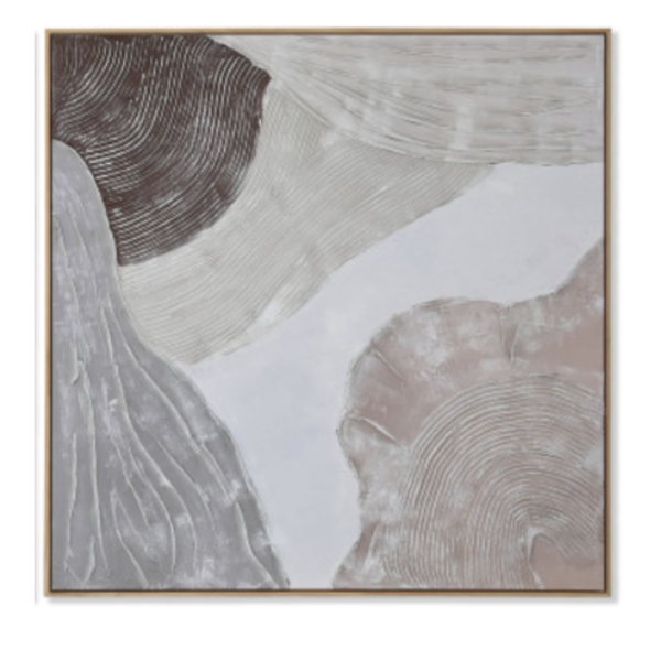 Paveikslas WOOD 123x123 rusvas