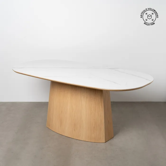 Stalas WHITE-NATURAL 180 baltas - Image 3