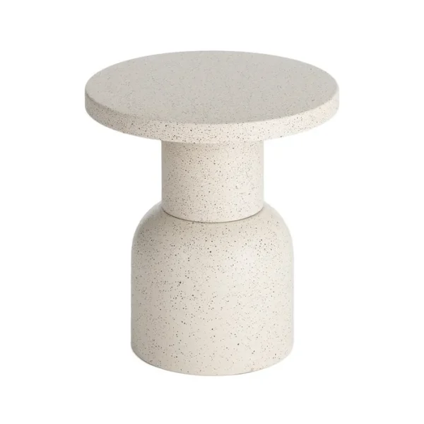 Šoninis staliukas LITTLE WHITE Ø40 baltas
