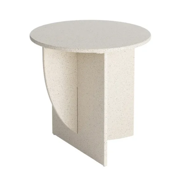 Šoninis staliukas LITTLE WHITE Ø60 baltas