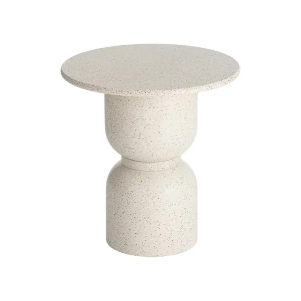 Šoninis staliukas LITTLE WHITE Ø50 baltas