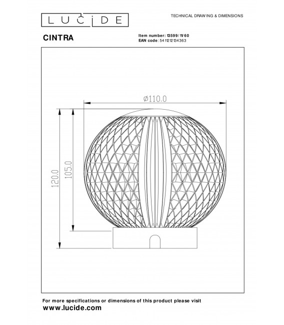 Stalinis šviestuvas CINTRA - Image 7